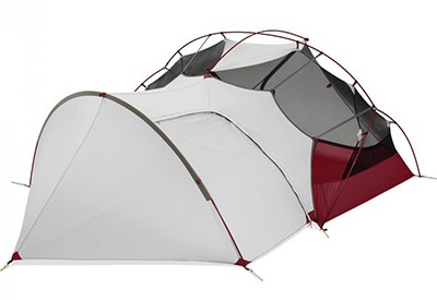 msr hubba hubba nx tent with gear shed