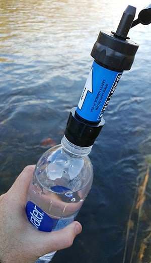 sawyer mini on my smart water bottle