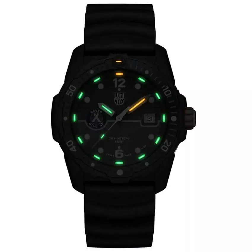 Bear Grylls Luminox 3723 Sea Series Watch illuminate
